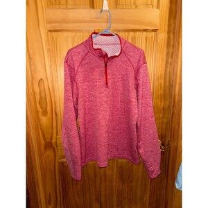 Men’s Columbia red size Large quarter zip thumb holes